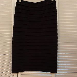 Black Elastic Waist Skirt. Midi length. Size 20. Never worn.